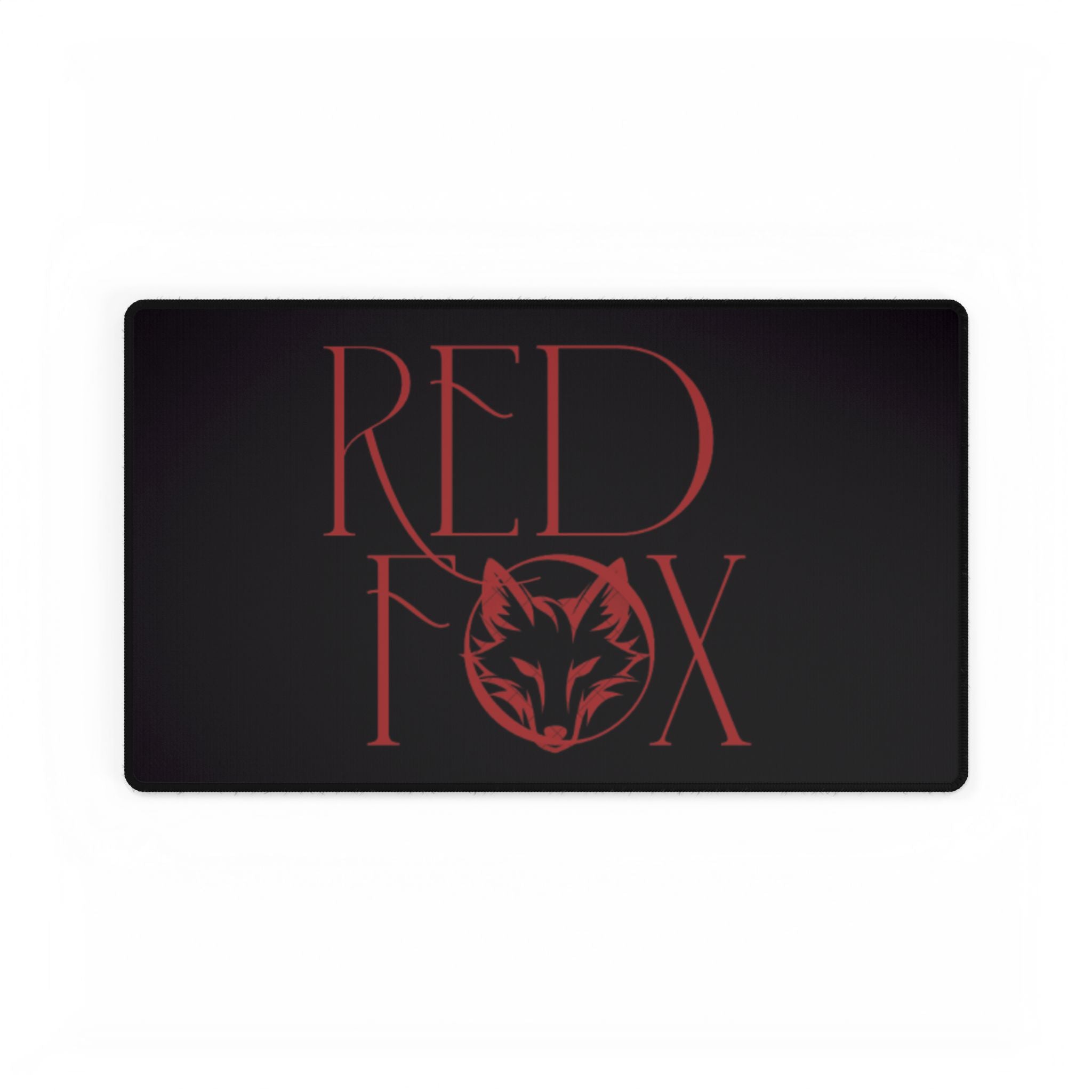 Red Fox Desk Mat — Large Gaming/Office Mouse Pad with Red Fox Logo