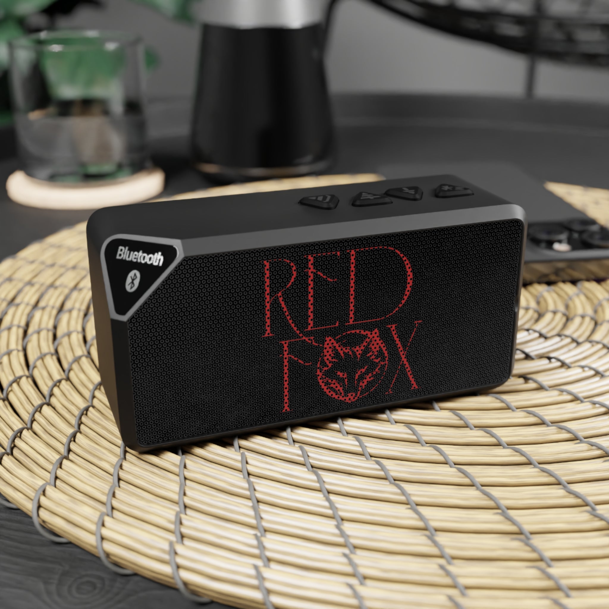 Bluetooth Speaker — Red Fox Logo Portable Wireless Speaker